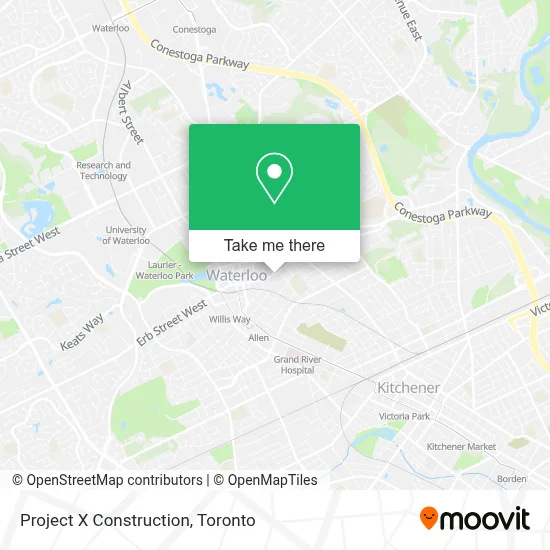 Project X Construction map