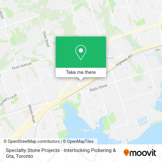 Specialty Stone Projects - Interlocking Pickering & Gta map