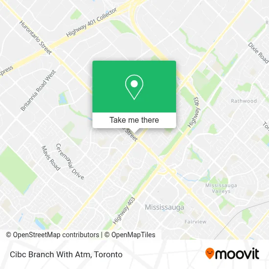Cibc Branch With Atm map