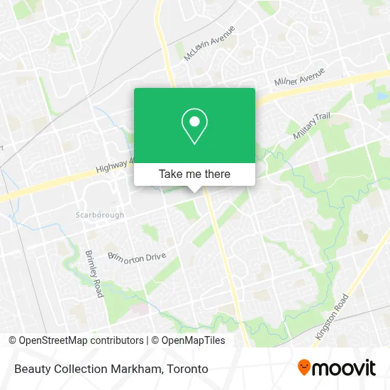Beauty Collection Markham map
