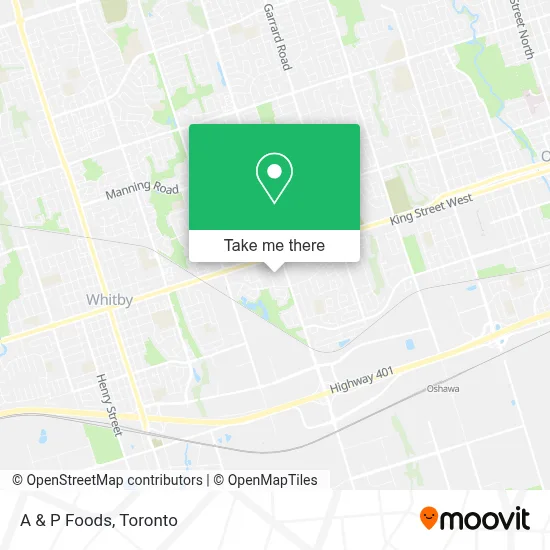 A & P Foods map
