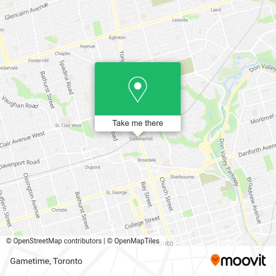 Gametime map