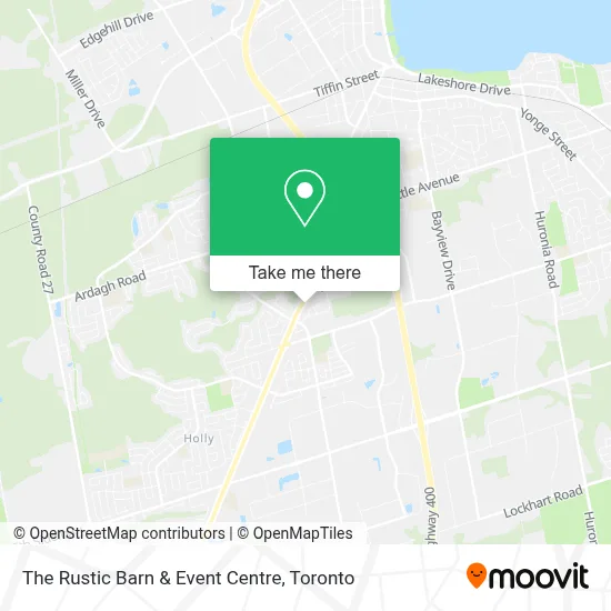 The Rustic Barn & Event Centre map