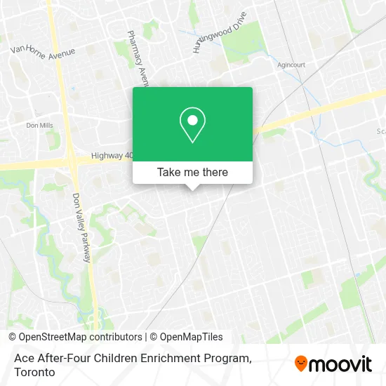 Ace After-Four Children Enrichment Program map