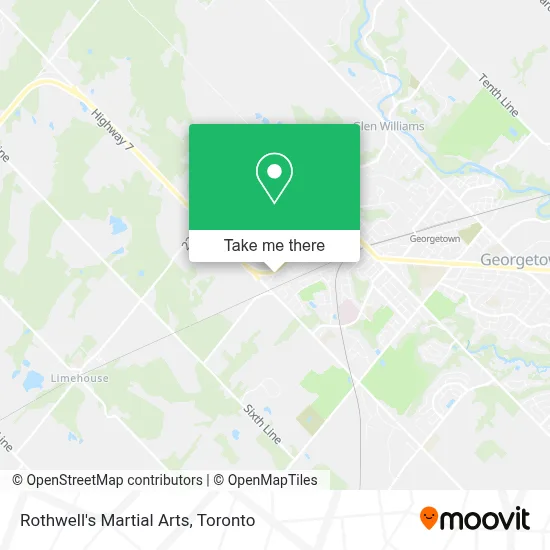 Rothwell's Martial Arts map