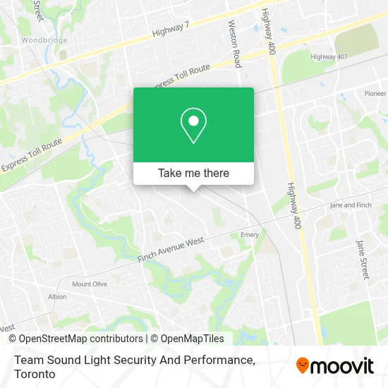 Team Sound Light Security And Performance map