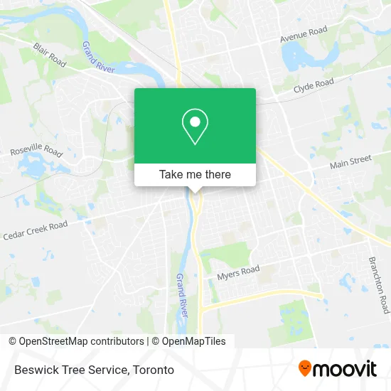 Beswick Tree Service map