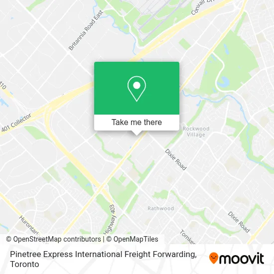 Pinetree Express International Freight Forwarding map