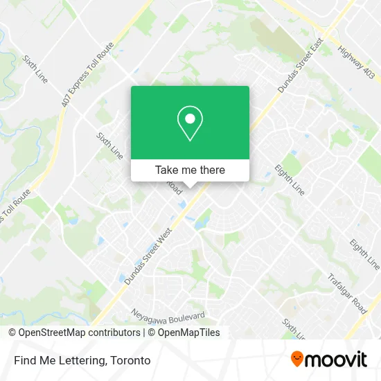 Find Me Lettering map
