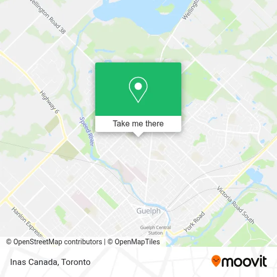 Inas Canada map