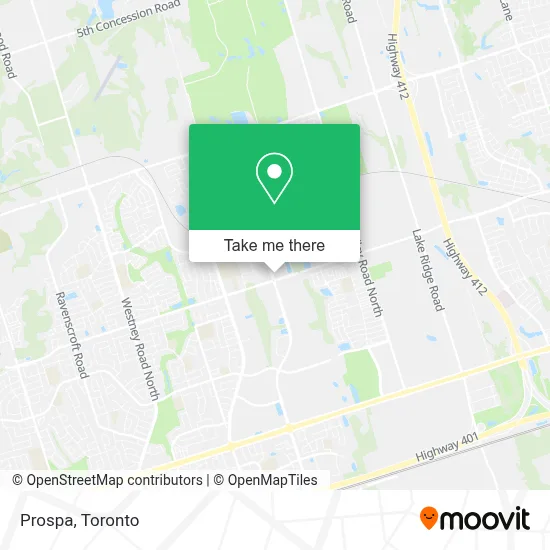 Prospa map