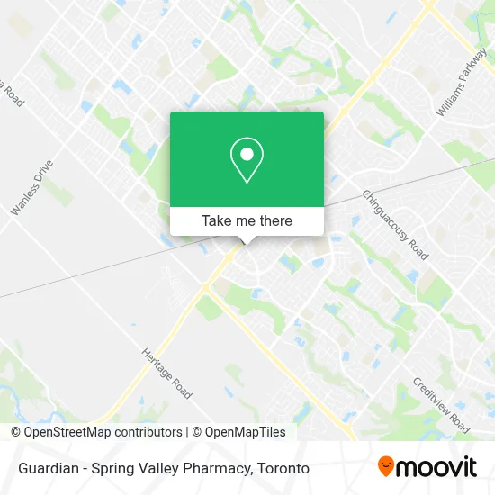 Guardian - Spring Valley Pharmacy map