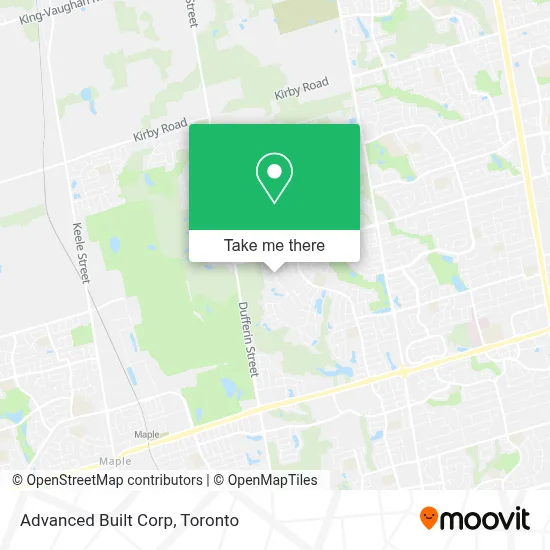Advanced Built Corp map