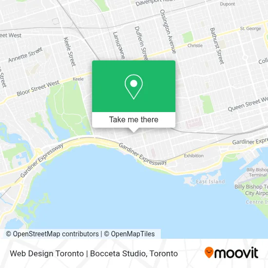 Web Design Toronto | Bocceta Studio map