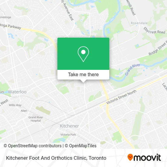 Kitchener Foot And Orthotics Clinic map