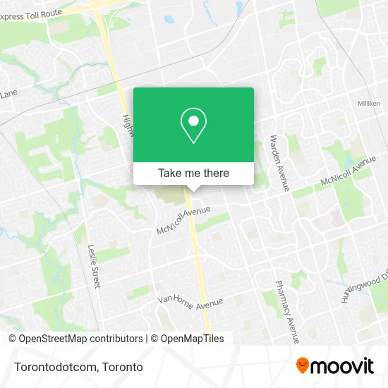 Torontodotcom map