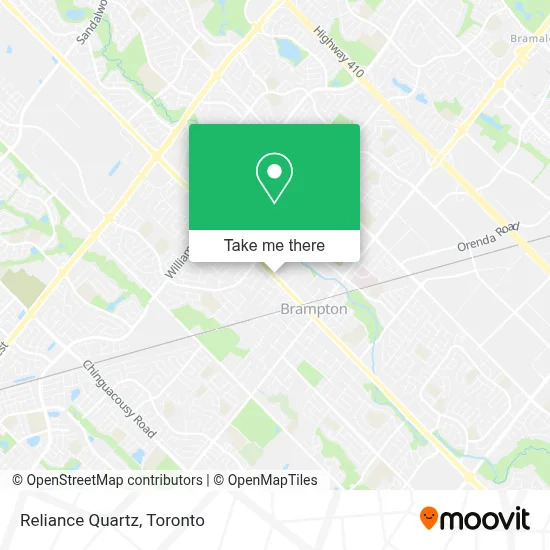 Reliance Quartz map