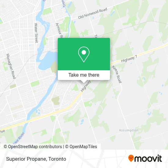 Superior Propane map
