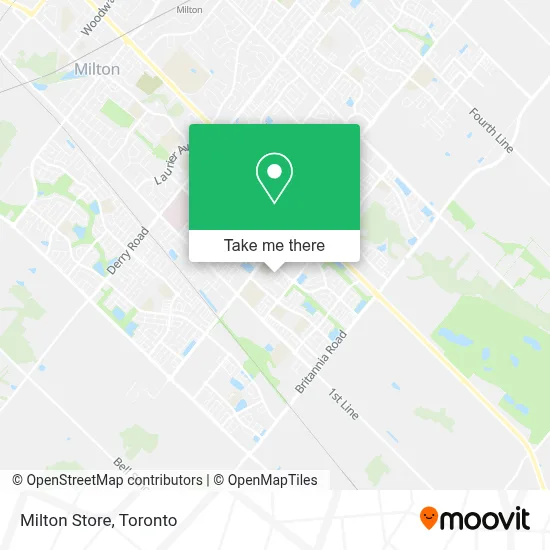 Milton Store map
