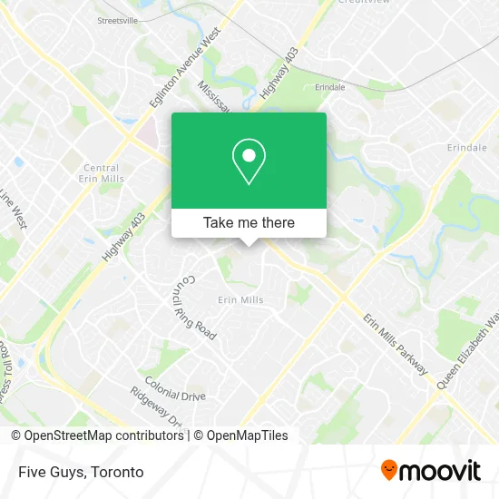 Five Guys map