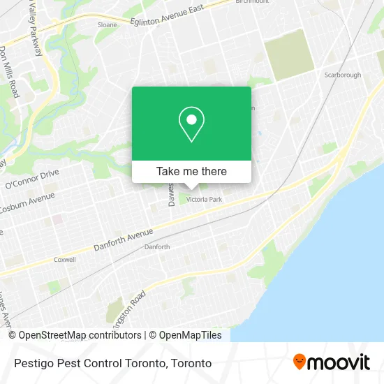 Pestigo Pest Control Toronto map