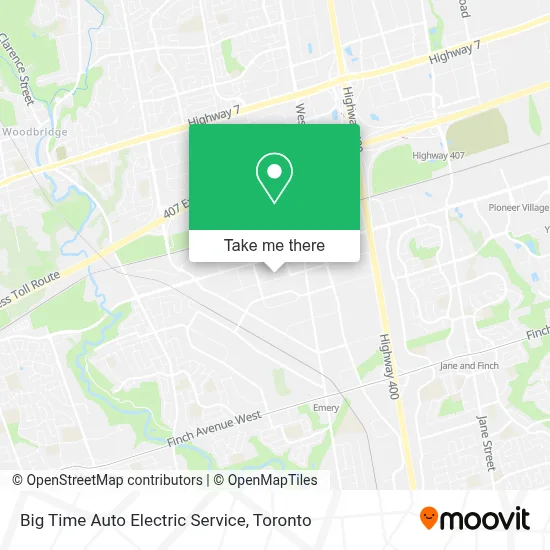 Big Time Auto Electric Service map