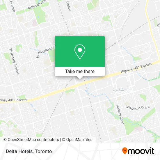 Delta Hotels map