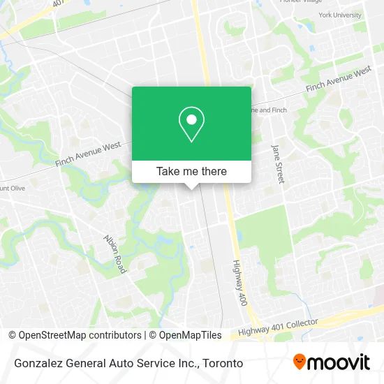 Gonzalez General Auto Service Inc. map