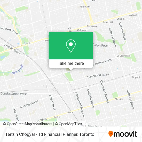 Tenzin Chogyal - Td Financial Planner map