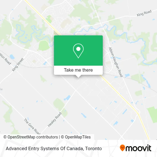 Advanced Entry Systems Of Canada map