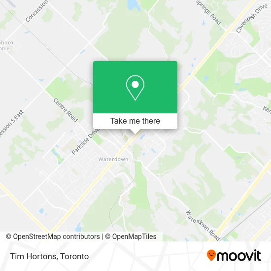 Tim Hortons map