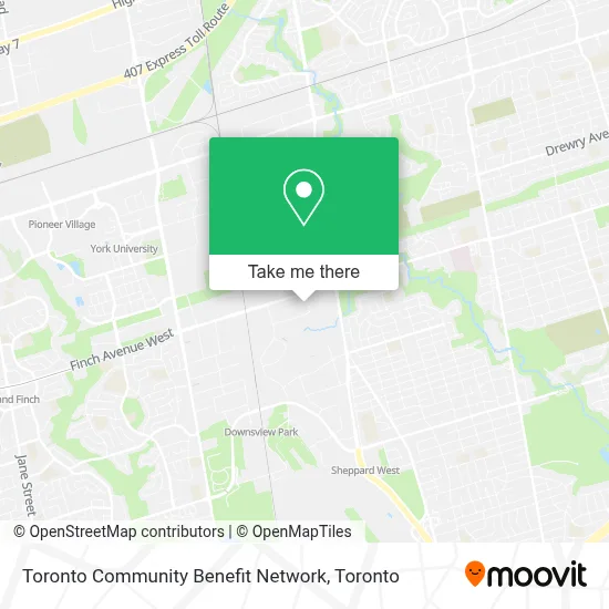 Toronto Community Benefit Network map