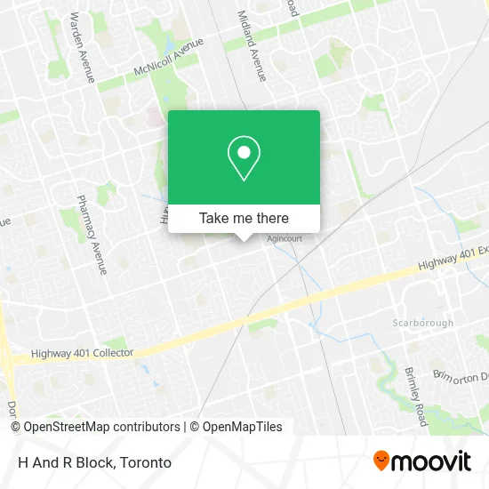 H And R Block map