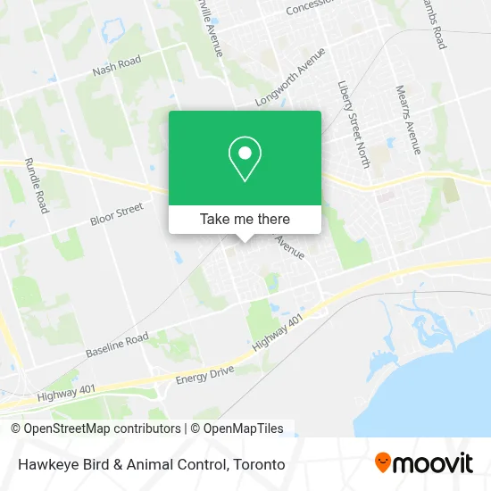 Hawkeye Bird & Animal Control map