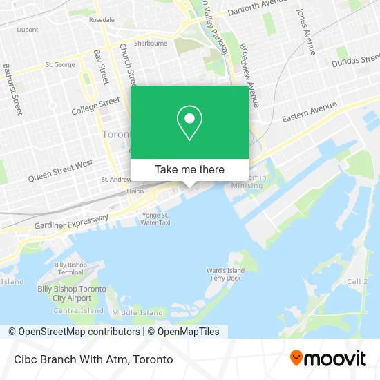 Cibc Branch With Atm map