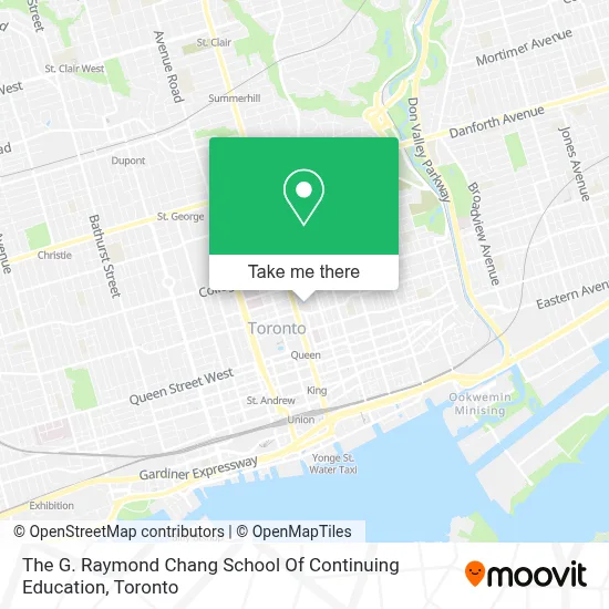 The G. Raymond Chang School Of Continuing Education map