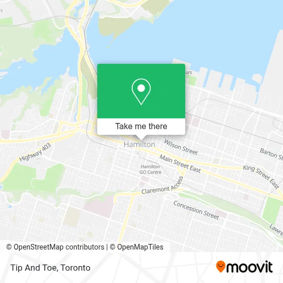 Tip And Toe map
