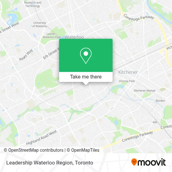 Leadership Waterloo Region map