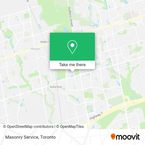 Masonry Service map