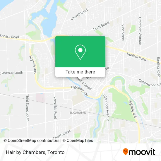 Hair by Chambers map