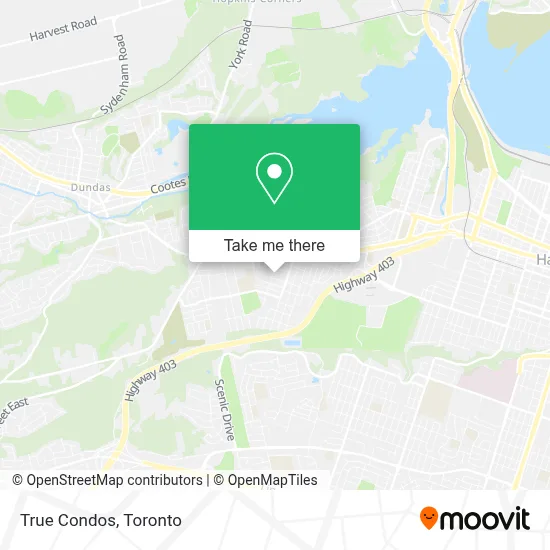 True Condos map