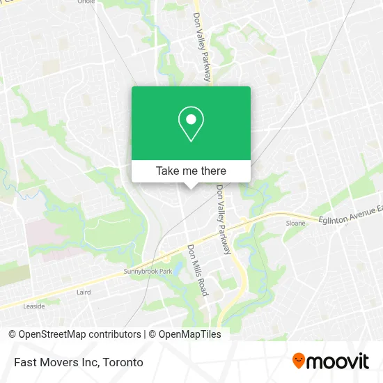 Fast Movers Inc map