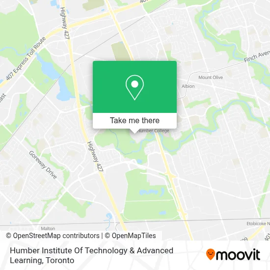 Humber Institute Of Technology & Advanced Learning plan