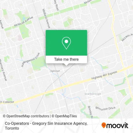 Co-Operators - Gregory Sin Insurance Agency map