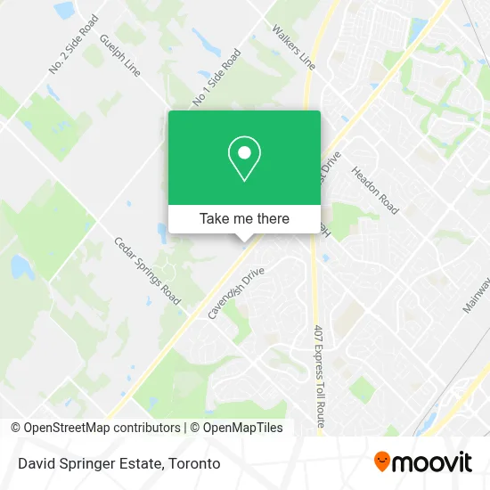 David Springer Estate map