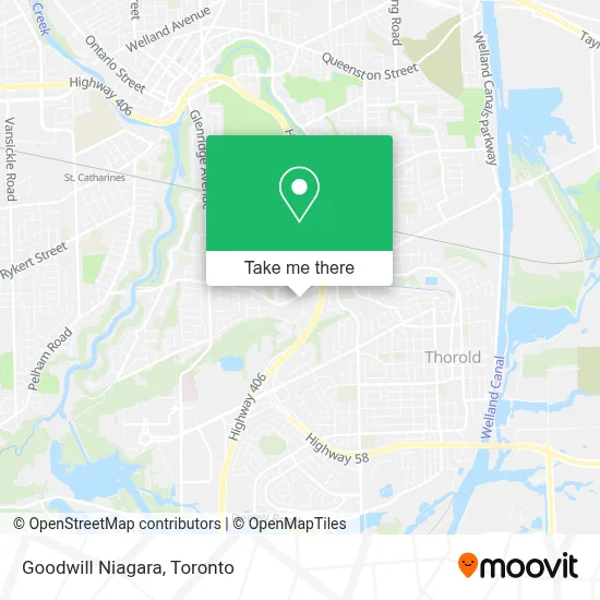 Goodwill Niagara map