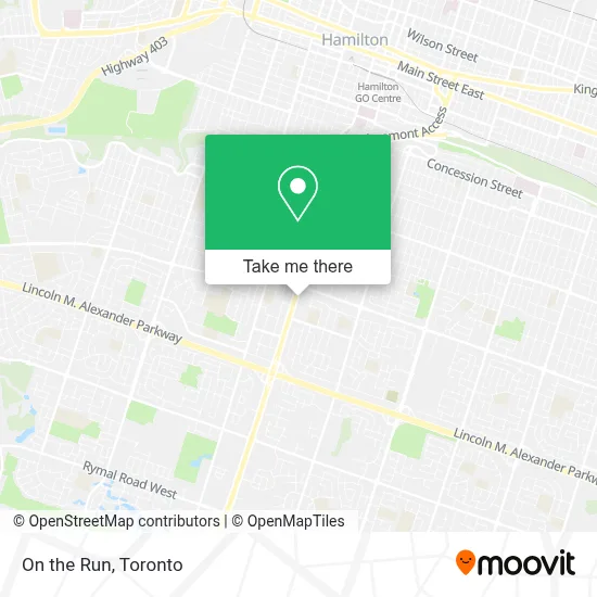 On the Run map