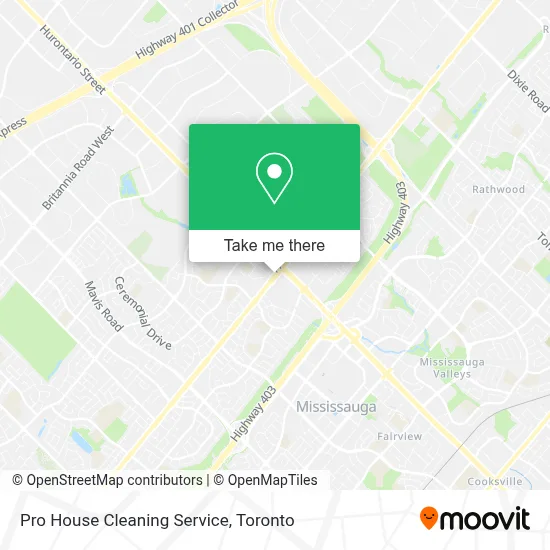 Pro House Cleaning Service map