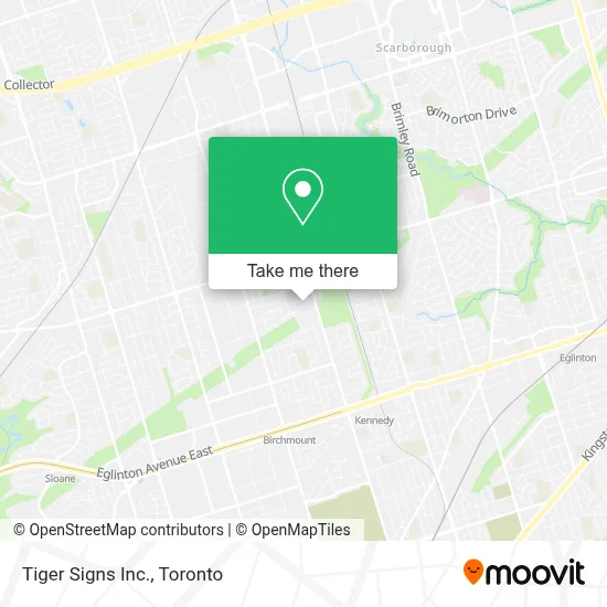 Tiger Signs Inc. map