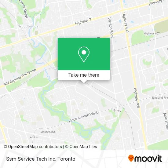 Ssm Service Tech Inc map